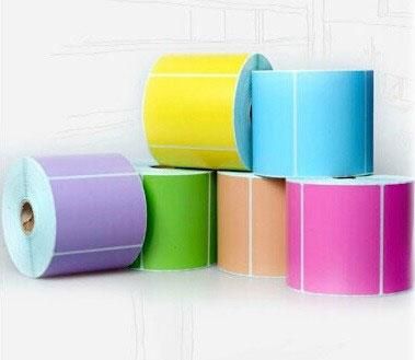 Colorful sticker label rolls