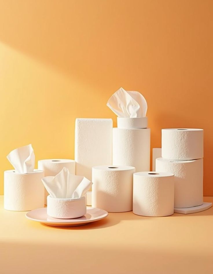 Toilet Tissue Paper Rolls